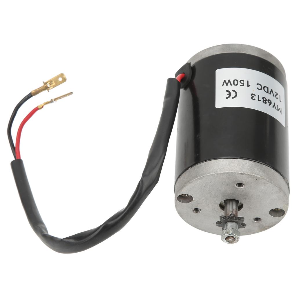 Brushed Motor High Speed Large Torsion Low Heat Electric Aluminium 12V 150W for Bike