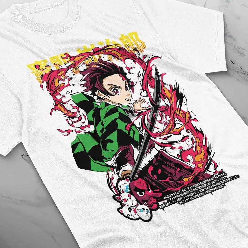 Inspiration Anime Tanjiro Kamado T-Shirt Anime Men's T-Shirt Summer New Men's and Women's Streetwear