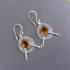 Wonderful Citrine Gemstone Jewelry, 925 Sterling Silver Earrings, Beautiful Spiritual Earrings For Wedding Gift