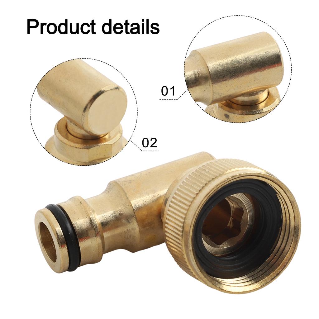 High Pressure Washer Swivel Joint Connector Hose Reel Swivel Elbow Quick Connector For Hoselock 3/4in For BSP Female