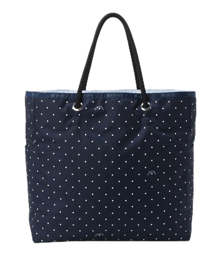 

Официальная сумка-тоут LARGE 2 WAY Navy Petite [LeSportsac] TOTE/1113 Женская в горошек/синий