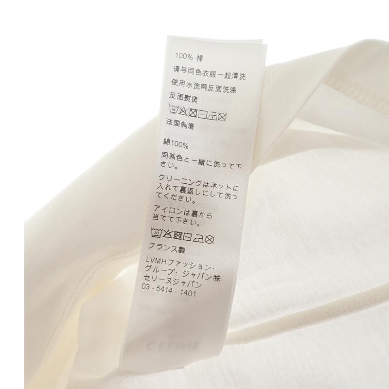 CELINE  2X872671Q.01NB L Short sleeve T-shirt white/Navy cotton Women