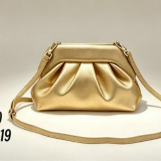 Women's Fashionable Pleated Underarm Clutch & Crossbody Bag