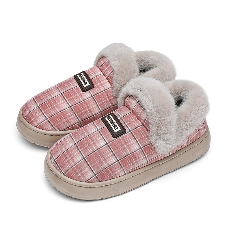 

Men s Warm Winter Cotton Slippers - Soft, Plush, Non-Slip, Fleece-Lined, Lightweight, 2025 Edition. 36/37 розовый