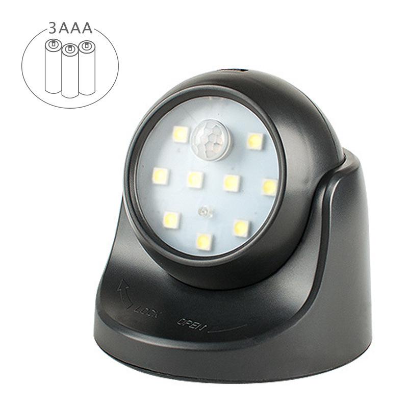 Rechargeable 360° Rotating Motion Sensor Light for Bedroom and Corridor