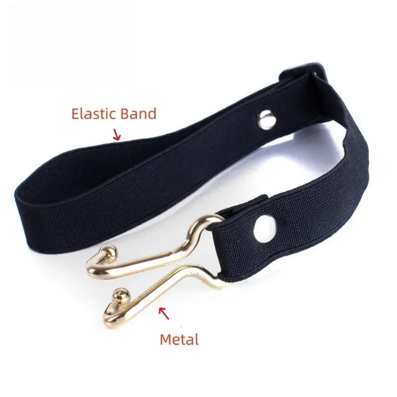 Metal Integrated Mouth Gag With Adjustable Nose Hook Expansion Plug For Couple SM Games Adult Toys