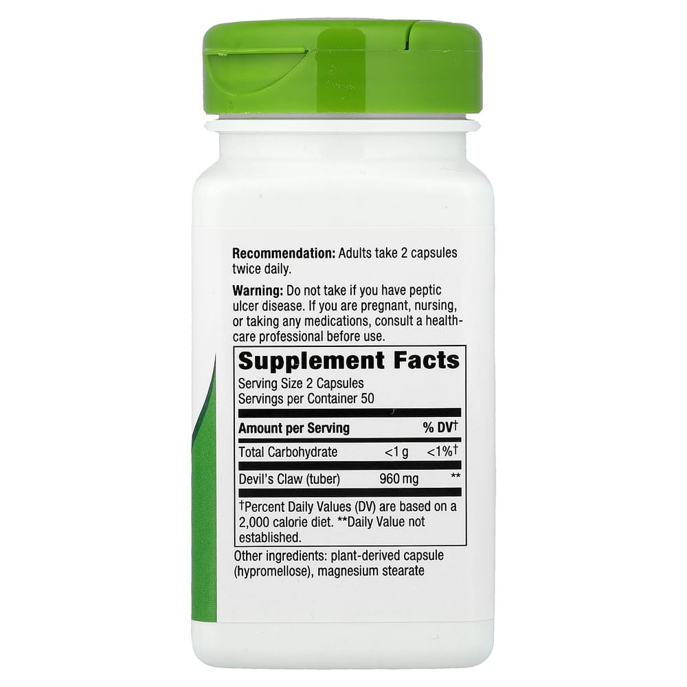Nature's Way Secondary Root 480 mg Veggie Capsules 100 Counts