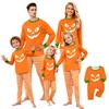 Family Matching Halloween Print Pajama Set Long Sleeve Raglan Top and Straight Leg Pants