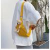 20255 Printed Letter Cute Bear Crossbody Bag