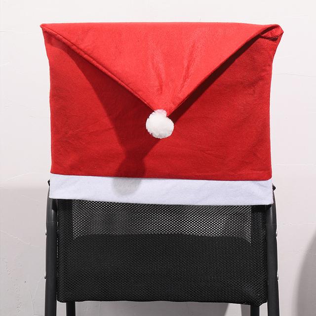 1 Pcs Christmas Decoration 2023 Christmas Chair Cover Santa Claus Snowman Chair Sleeve Festival Home Decor Ornament
