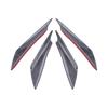 LAICY 4PCS Car Front Bumper Canard Splitter Lip Diffuser Splitter Scratch Protector Guard Cover for Subaru WRX STI 2013-2020