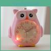 Owl Cartoon Silent Night Light With Talking Childrens Alarm Clock For Bedroom Decor