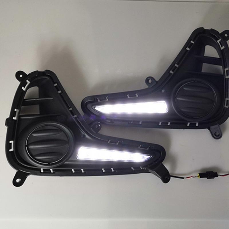 Daytime Running Lights for Hyundai i10: Fits 17-19 Models, Overseas Version