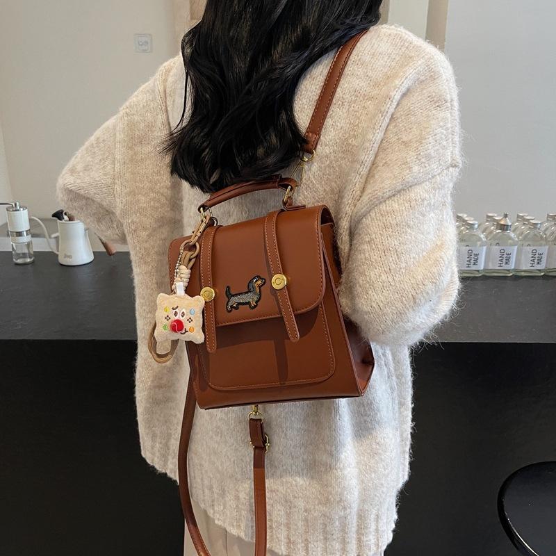 Bag women's new high-value backpack women's 2025 women's contrasting color student bag travel crossbody small backpack