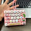 26-key Sensory Fidget Keyboard Toy Adorable Animal Patterns Portable Lanyard for Special Needs Kids