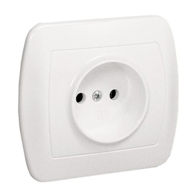 Akord Socket 1-Way B/U 16A Ip20 White - E131Aa-Kn045