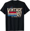 Classic 1981 Original Vintage Birthday Est 1981 Edition Tshirt Print Original Design Gifts T Shirts Summer Tops Camiseta