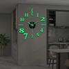 DIY 3D Luminous Silent Wall Clock - No-Drill, Simple Hanging Decor for Living Room