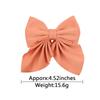 5Piece Mixed Color Ribbon Bow Girls Hair Clips Elegant Solid Color Bow Hair Accessories Hair Clips for Girls Headwear