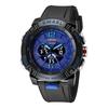 SMAEL Waterproof Male Clock Digital LED Display Quartz Analog Stopwatch Fashion Clock Men Watch Sport Watches 8058