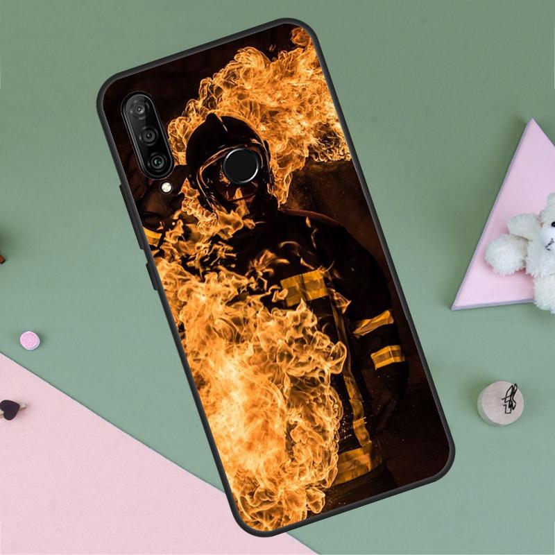 Firefighter Heroes Fireman For Huawei P30 P40 Lite P60 Pro Nova 7i 8i 11i 12i 12s 10 9 SE Y90 Y60 Y70 Y72 Y61 Y91 Case