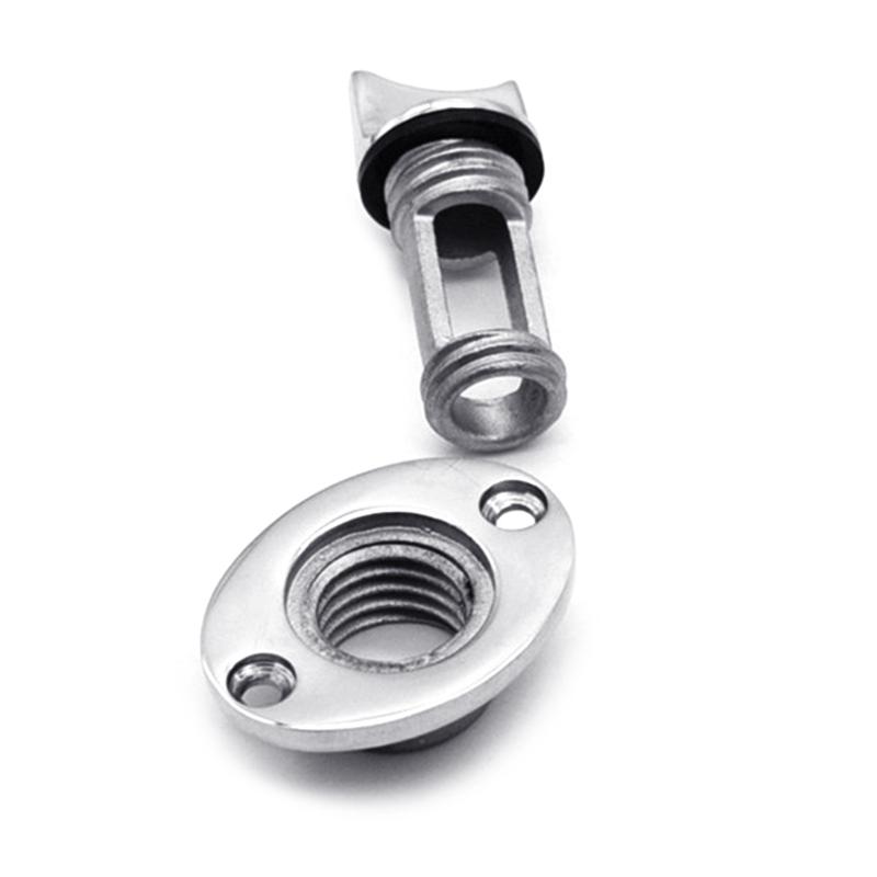 Marine Drain Plug Stern Wire Plug Bilge Sewage Outlet Kayak Boat Drain for Valve 316 Stainless Steel Replacement Repair