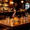 Kachní karafka na whisky, 3D skleněná láhev ve tvaru zvířete se zátkou, Novinka - dávkovač vína pro domácí bar, Dárek pro milovníky whisky