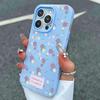 Aesthetic Cute Flower Pattern Design 2 In 1 Matte Phone Case For iPhone 17 16 Pro Max Air XS X XR 15 14 13 12 11 16 Plus Cover