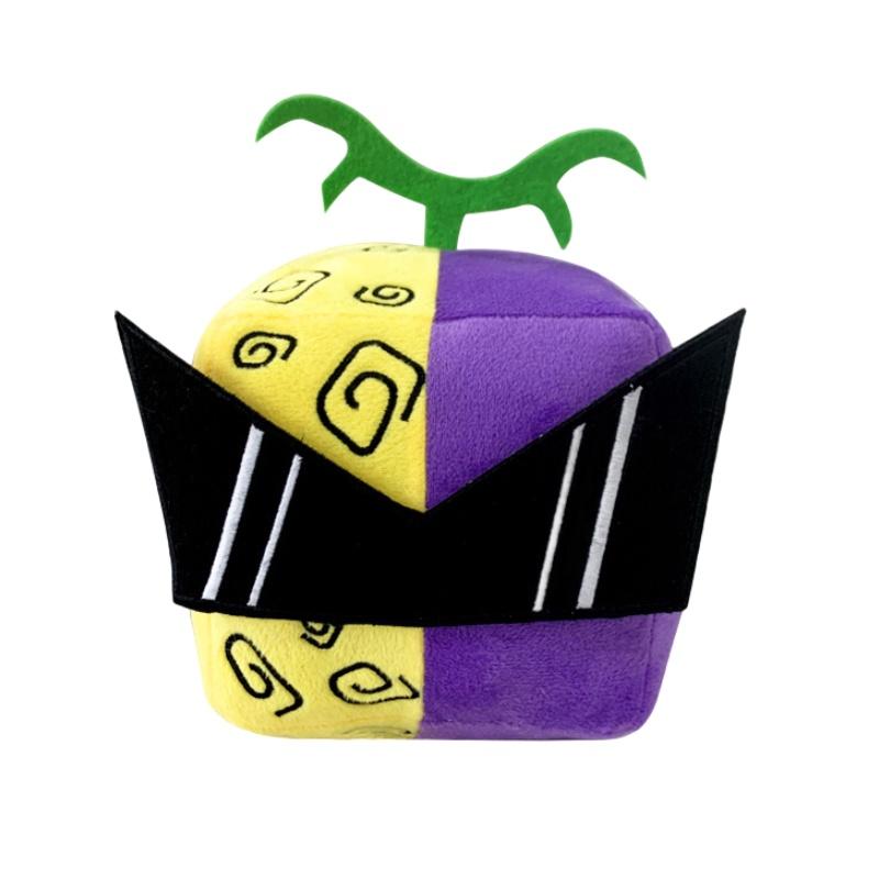 Blox Fruits Plüschtier in lila Leopardenbox Weiche und flauschige Tierfigur