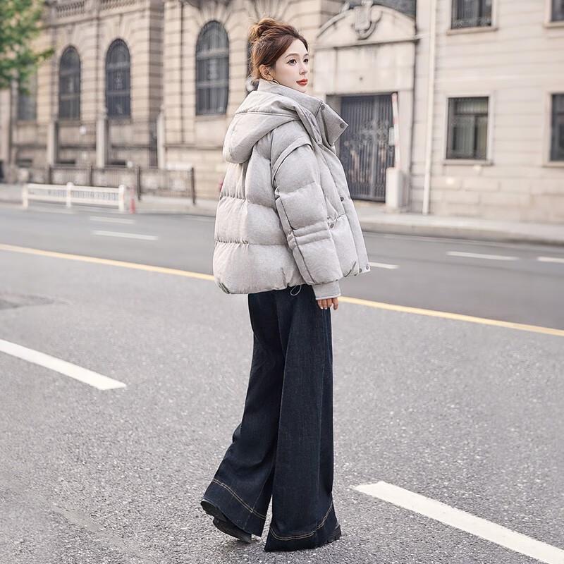 Women's 90% Duck Down Hooded Padded Jacket