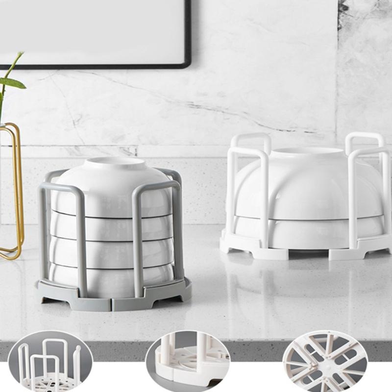 Adjustable Dish Rack with Efficient Water Drainage Systems Portable Accessory for Home Cupboard and Kitchen Cabinets
