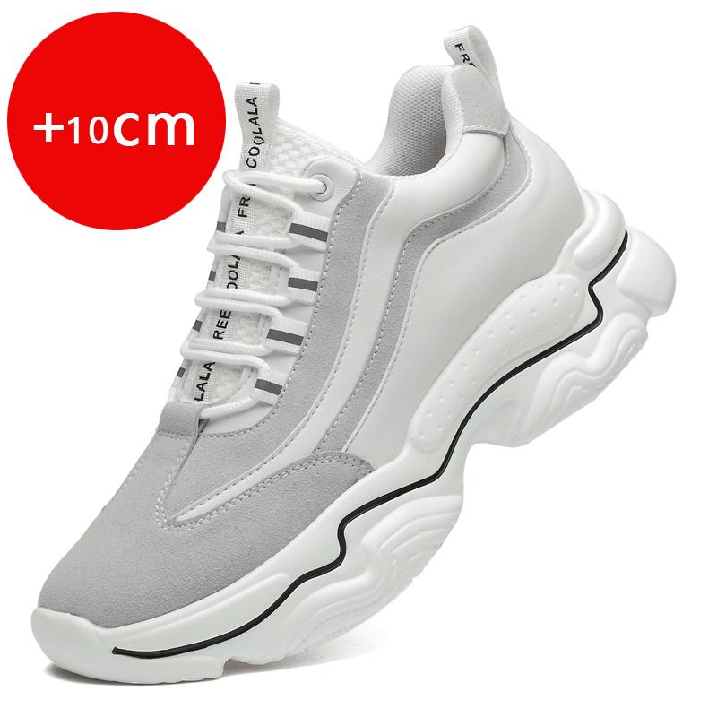 Módní pánské kožené tenisky Boty s výtahem Skryté 8CM 10CM Výškové boty Pro muže Ležérní sportovní Zvyšující muži Výškové boty