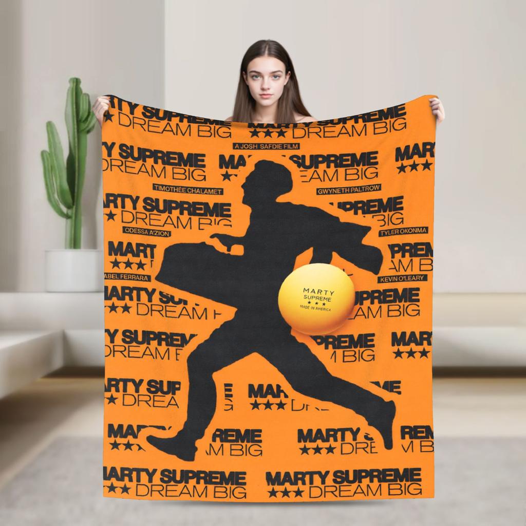 Marty Supreme Timothee Chalamet Blankets Fleece Spring Autumn   Multifunction Warm Throw Blanket for Home Travel Bedspreads