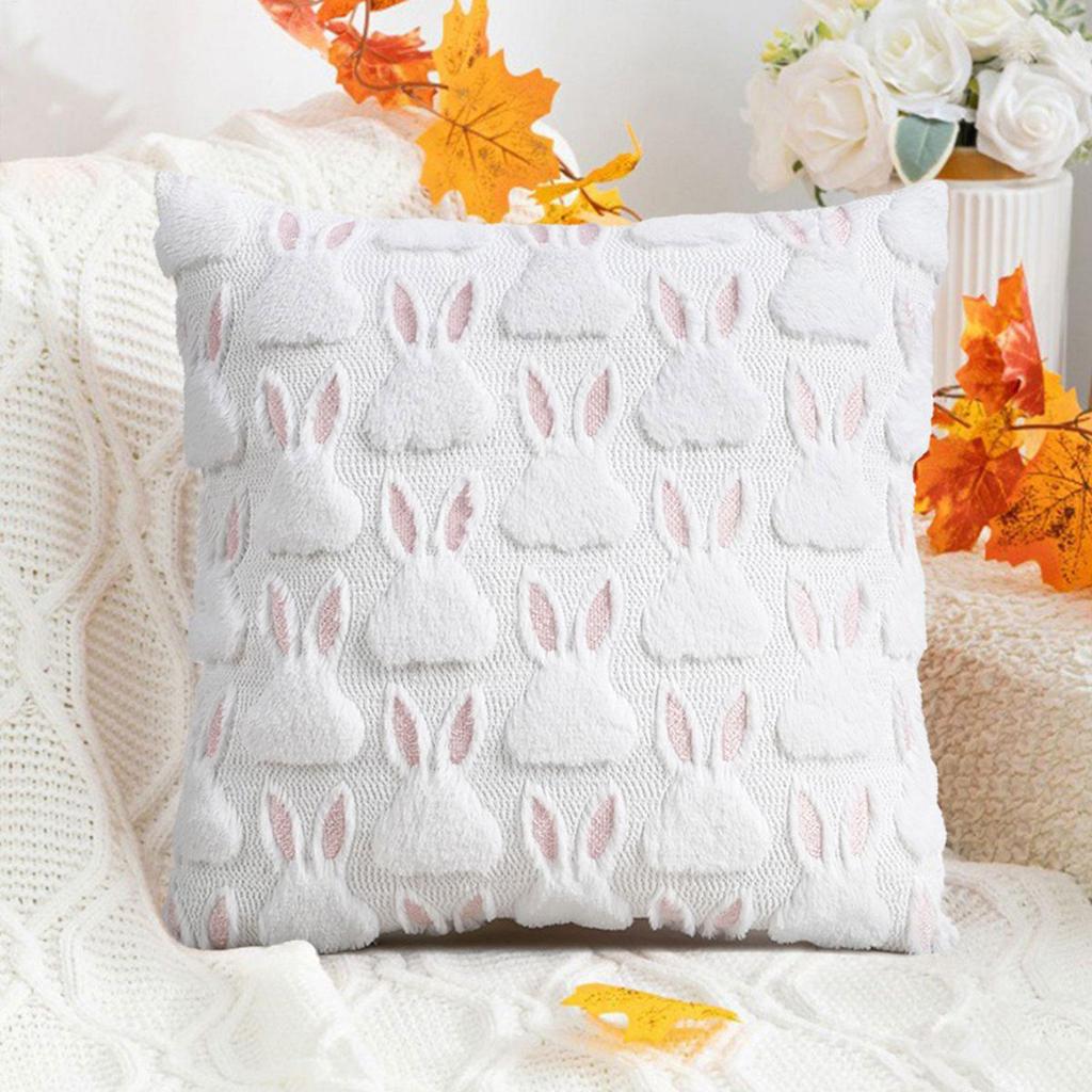 Osterhase Kissenbezug 45x45cm Gemütlicher Sofakissenbezug Bürorückenlehne Lendenkissenbezug für Stilvolle Wohnzimmer Schlafzimmer Dekoration