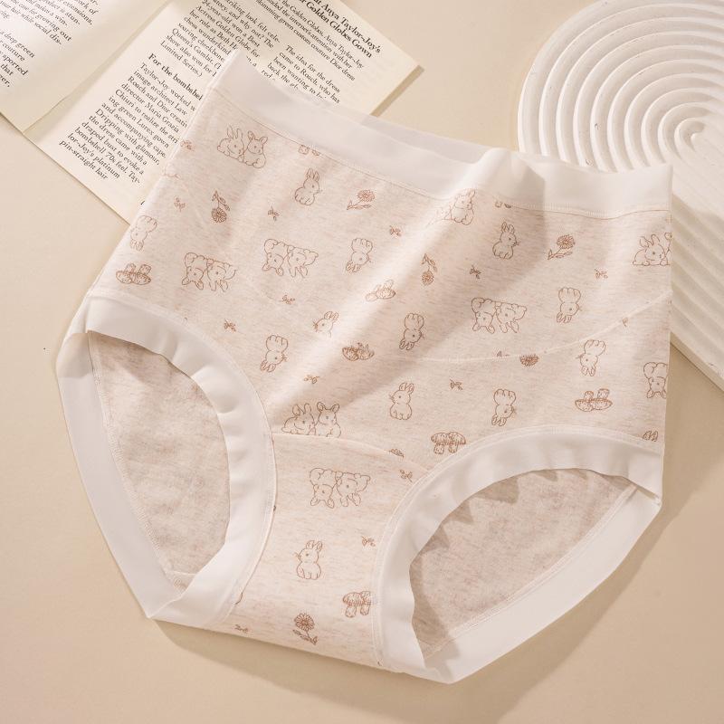 Ladies Spring and Autumn Cotton Medical Grade 10A Antibacterial Crotch High Waist Maternity Underwear
