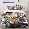 Fire Force Pattern Bedding,Quilt Set Quilt Cover Pillowcase Home Birthday Gift (1 * Duvet Cover + 2 * Pillowcase, Without Core)