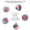 Multifunctional Vibration Massager Shoudler Waist Body Acupoint Massage Tool White