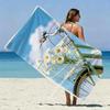 Vintage Bike Sky Beach Towel Patterned Sunscreen And Windproof Suitable For Swimming Pool Camping Travel Blanket