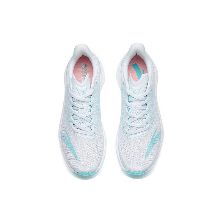 Anta MACH 2.0 Cushioned Anti-Slip Wear-Resistant Breathable Lightweight Low-Top Running Shoes Women's White Blue 122235583-6