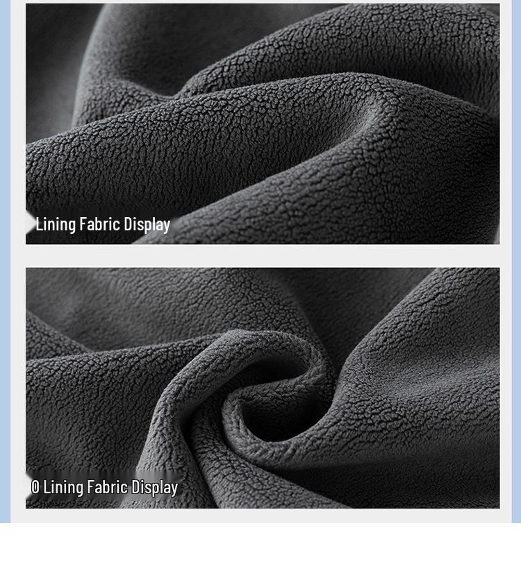 Plus Size Men's Fleece-Lined Sweatshirt - Warm, Loose Fit for Autumn/Winter