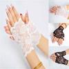 Premium Quality Womens Lace Fingerless Gloves For Evening Bridal Events