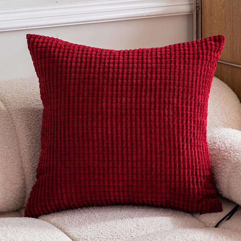 Solid Color 40/45/50cm Throw Pillow CaseSoft Home Decorative Pillow Cover 45*45 Chair Car for Bedroom Sofa Cushion Cover Square