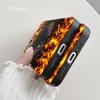 Artystyczne Etui na Telefon z Płomieniami dla iPhone 14 11 12 Pro 8 7 14 Plus X Pro MAX 13 MINI XR X XS SE 2020 Miękkie Pokrowce na Telefon