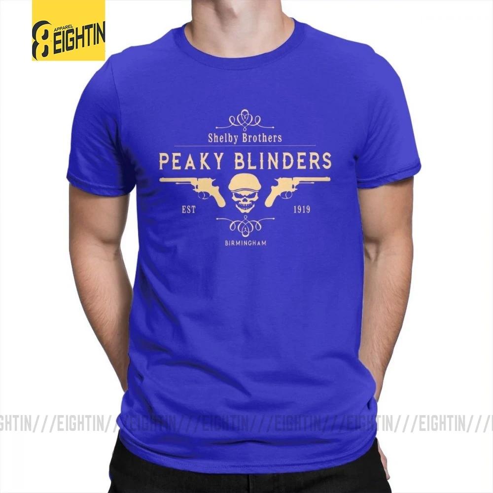 Men T Shirt Shelby Brothers Novelty Round Neck Short Sleeve Tees Mens White T-Shirts 100% Cotton Awesome Clothing
