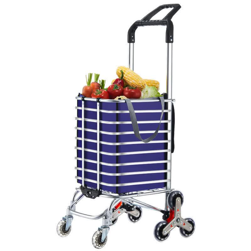 Foldable Stair-Climbing Shopping Trolley