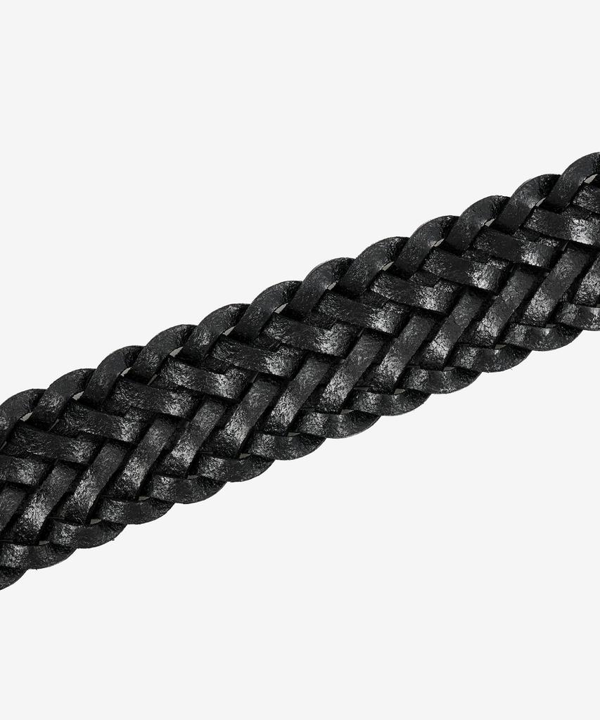 MINAV Weaving Real Leather Belt [Black]