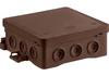 NS7 FASTBOxHOOK Wall-mounted Installation Box, 100x100x40mm, Brown, SIMET