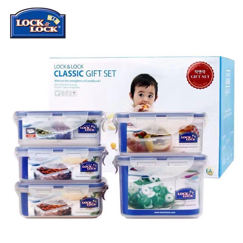 

LocknLock Plastic Food Storage Container Set for Refrigerator