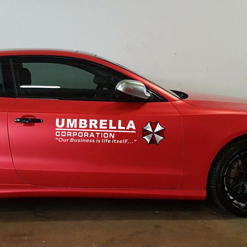 Resident Evil Car Door Decal: Protective Umbrella Corp Scratch-Guard P59 Film