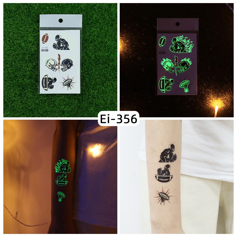 

2026 World Cup Waterproof Luminous Sports Tattoo Stickers: Football, Basketball, Rugby 120×75mm